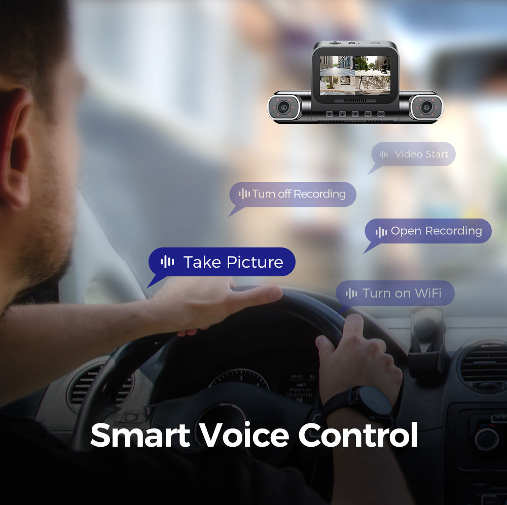 AZDOME M660 4CH Dash Cam 2K with Smart Voice Control 128GB eMMC 24H Parking Mode - AZDOME Official Stores